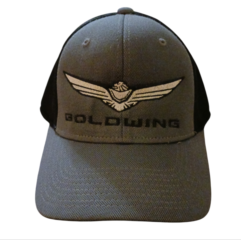 PORT AUTHORITY GOLDWING Cap.  Mens.  Small/Medium.  Black & Gray
